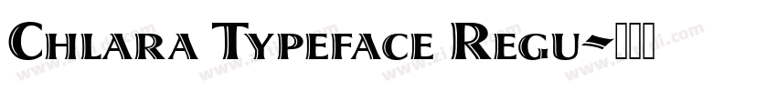 Chlara Typeface Regu字体转换